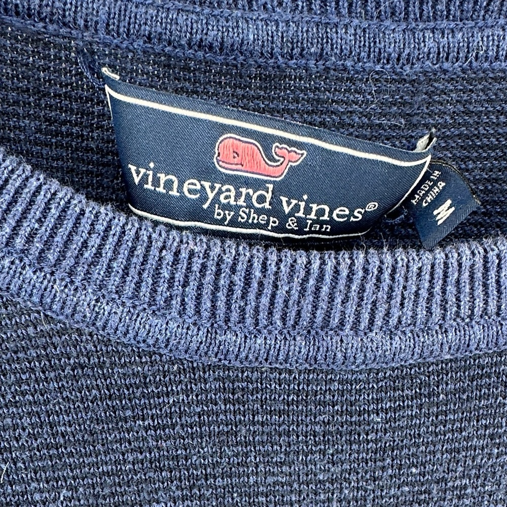 Vineyard Vines Navy Crewneck Sweater Men’s sz Medium